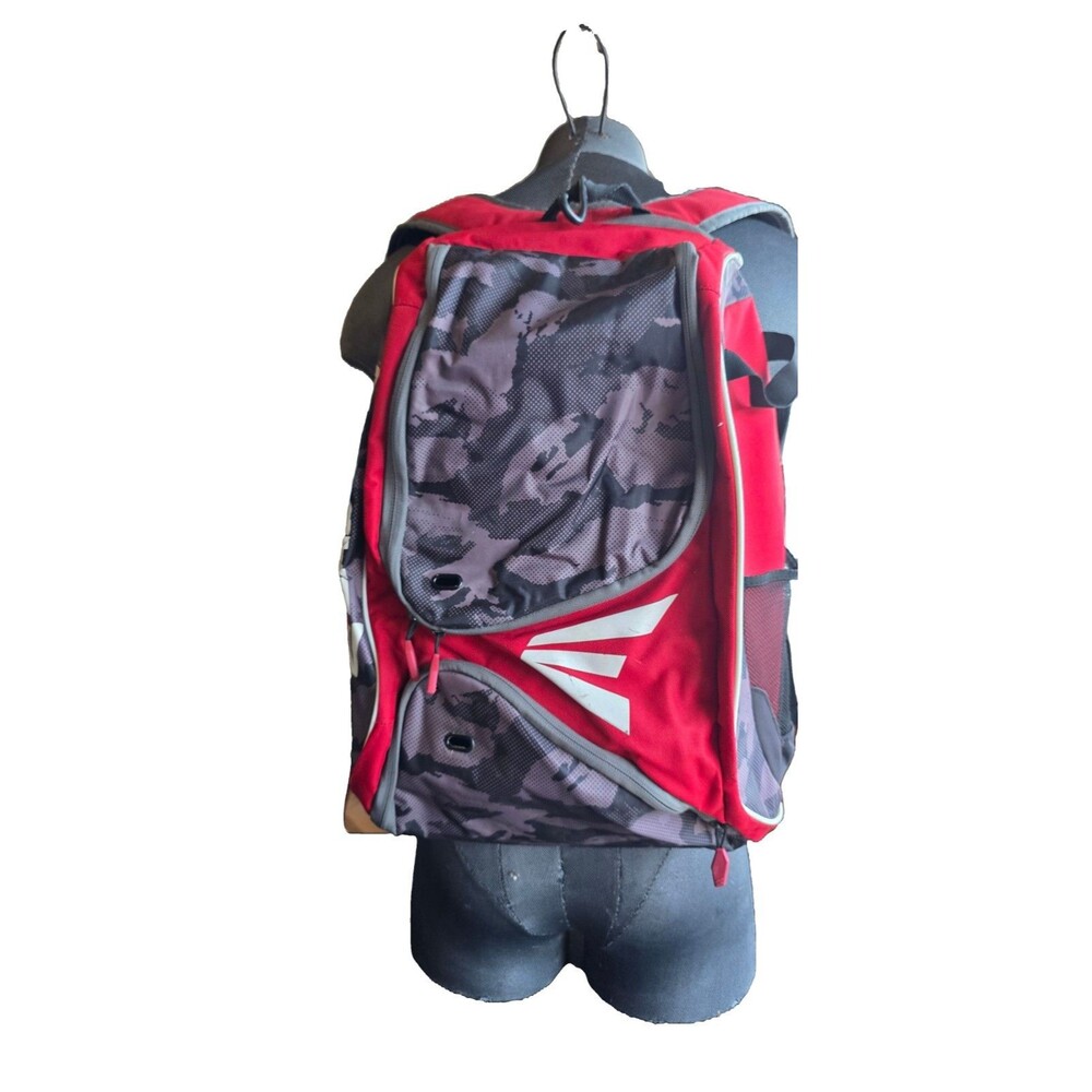 Easton Baseball Backpack Red & Camo Grey Size 20 Inches Tall